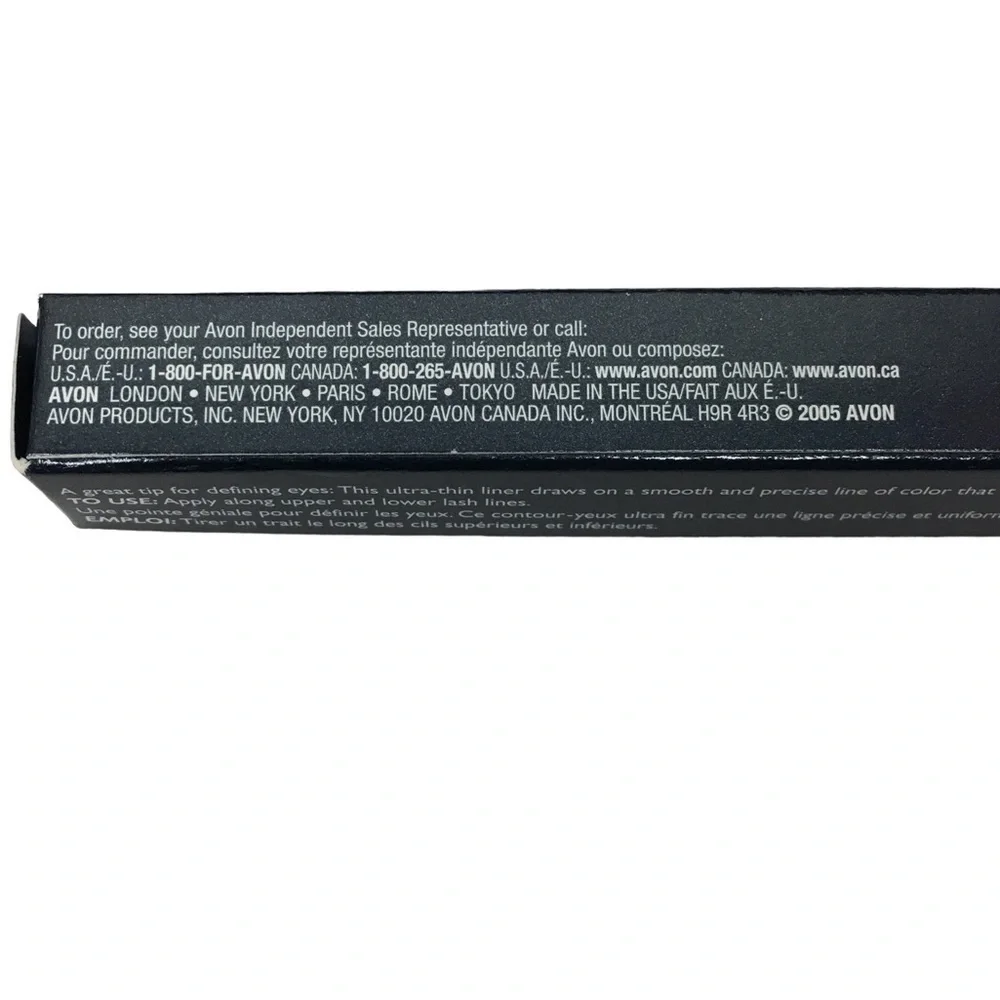 AVON Color Feeling Fine Ultra Thin Eye Liner Shade Onyx Jewel Black
